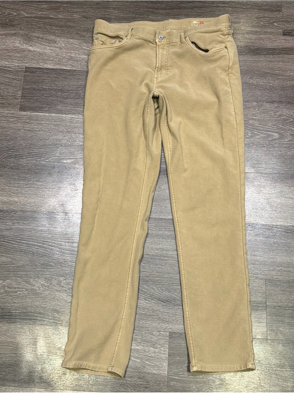 Faherty Stretch Terry 5 Pocket Pants Tan Men’s 36
